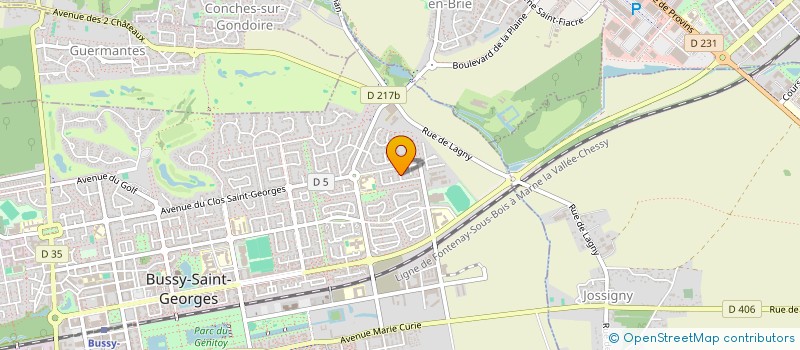 localisation de l'entreprise YELLOW BROTHERS  BUSSY-SAINT-GEORGES