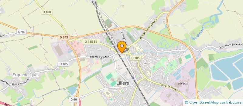 localisation de l'entreprise YELLOW BUS PRODUCTION à LILLERS