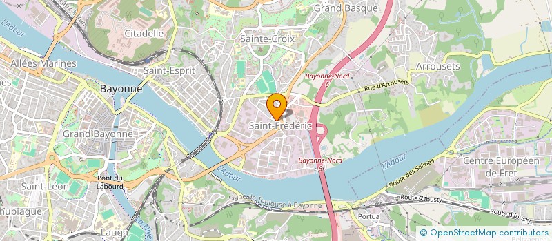 localisation de l'entreprise YELLOW CONNECTION à BAYONNE