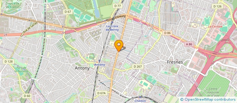 localisation de l'entreprise YELLOW CORNER à ANTONY