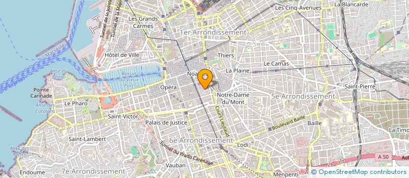 localisation de l'entreprise YELLOW CSE à MARSEILLE 6EME