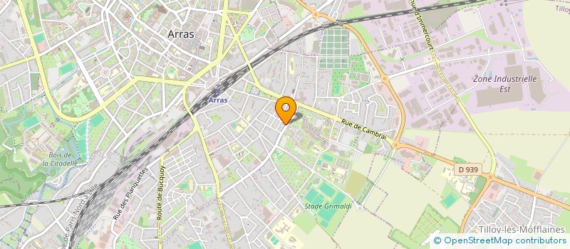 localisation de l'entreprise YELLOW CULTURE à ARRAS