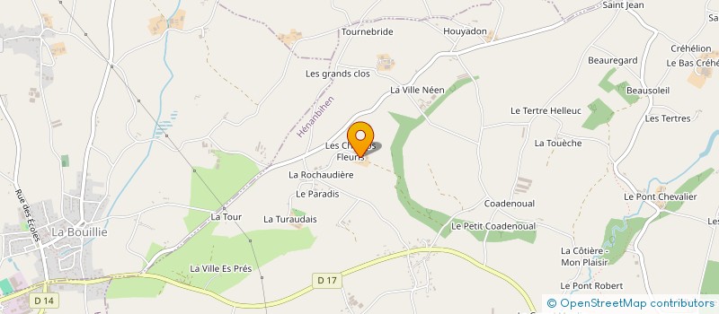 localisation de l'entreprise YELLOW DIFFUSION  HENANBIHEN