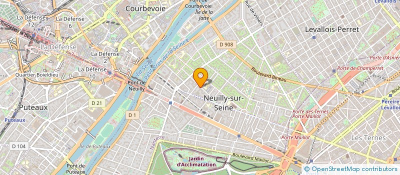 localisation de l'entreprise YELLOW FILMS à NEUILLY-SUR-SEINE