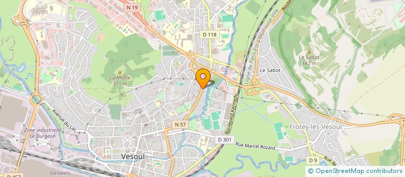 localisation de l'entreprise YELLOW FRIDGE  VESOUL