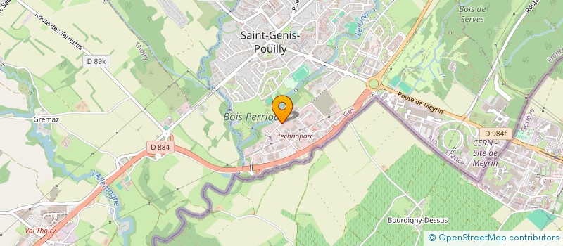 localisation de l'entreprise YELLOW POWER IMMOBILIER à SAINT-GENIS-POUILLY