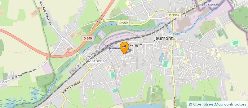 localisation de l'entreprise YELLOW'RAID à JEUMONT