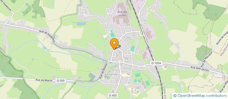 localisation de l'entreprise YELLOW RAINBOW  FEIGNIES