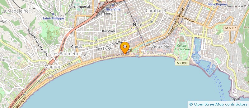 localisation de l'entreprise YELLOW STREET à NICE