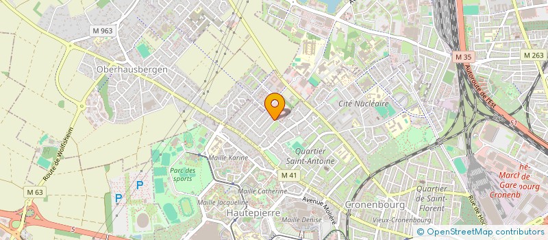 localisation de l'entreprise YELLOW67  STRASBOURG