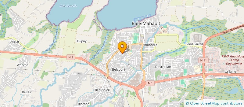 localisation de l'entreprise YELOW IMMO à BAIE-MAHAULT