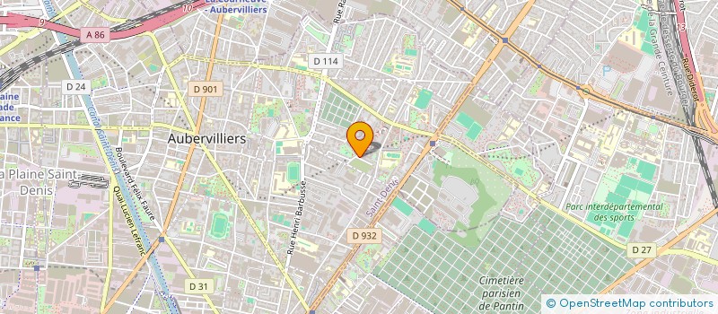 localisation de l'entreprise YELUIFA à AUBERVILLIERS