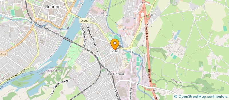 localisation de l'entreprise YEM CONSULTING  LE COTEAU