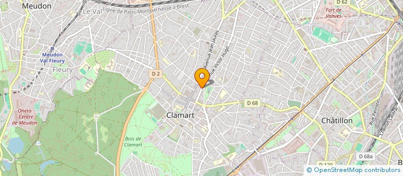 localisation de l'entreprise YEMMA à CLAMART