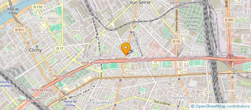 localisation de l'entreprise YEMNA PIZZA EXPRESS à SAINT-OUEN-SUR-SEINE
