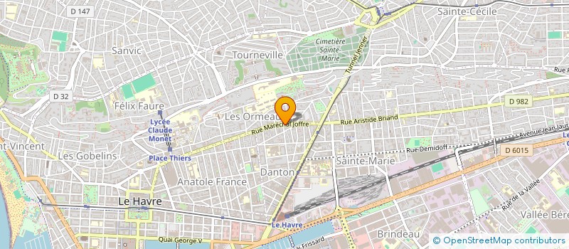 localisation de l'entreprise YENA  LE HAVRE