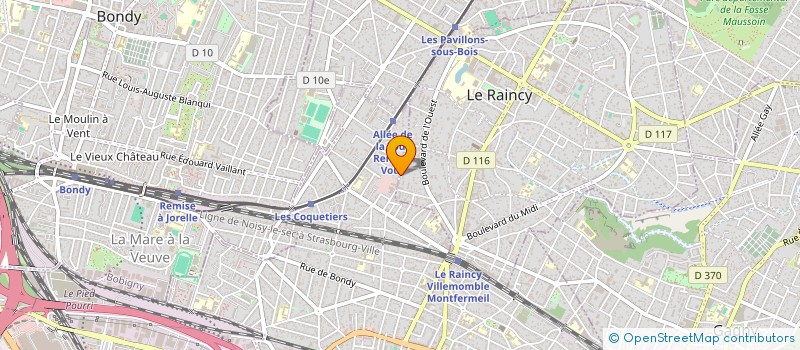 localisation de l'entreprise YENBOU SCI à LE RAINCY