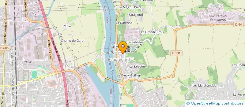 localisation de l'entreprise YENE  BEAUREGARD