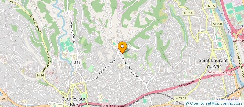 localisation de l'entreprise YENGO ELECTRICITE à CAGNES-SUR-MER