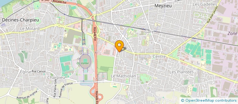 localisation de l'entreprise YENKA  MEYZIEU