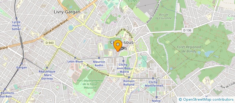 localisation de l'entreprise YENKA TP à CLICHY-SOUS-BOIS