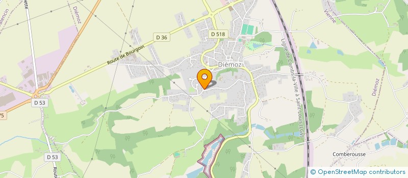 localisation de l'entreprise YEP TRAVAUX  DIEMOZ