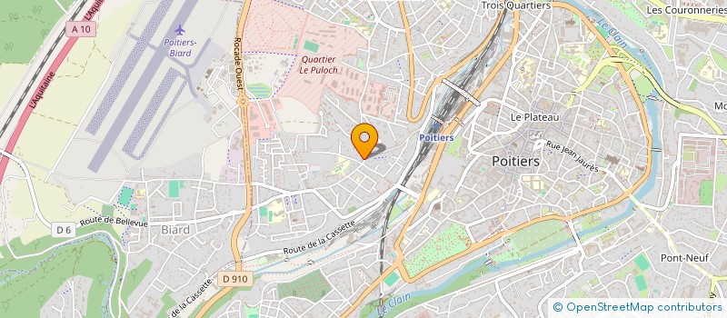 localisation de l'entreprise YEPADANCE à POITIERS