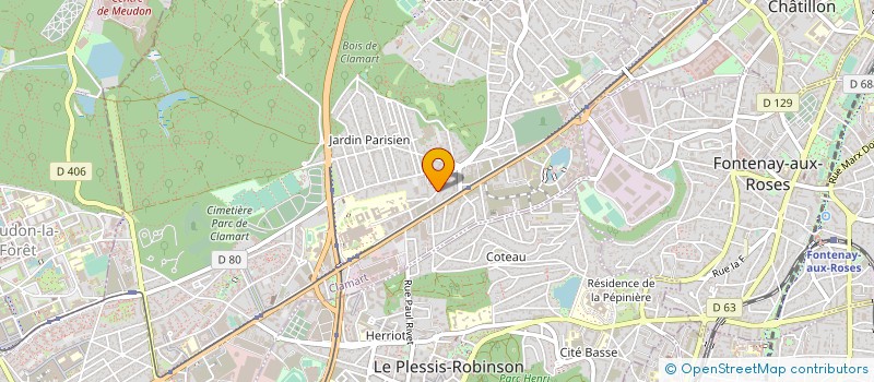 localisation de l'entreprise YERAZ à CLAMART