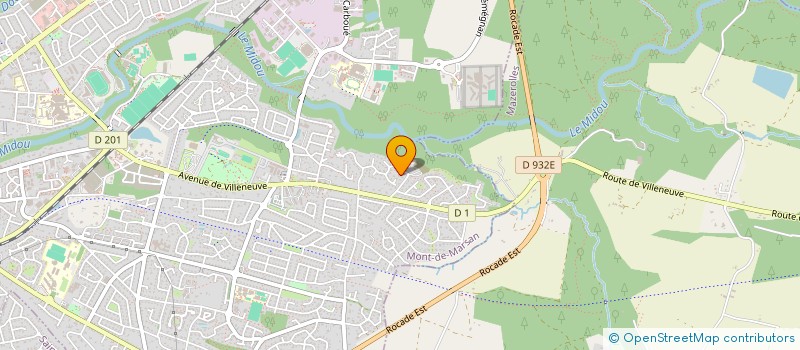 localisation de l'entreprise YERAZ GASCOGNE - ASSOCIATION FRANCO ARMENIENNE DE MONT DE MARSAN  MONT-DE-MARSAN