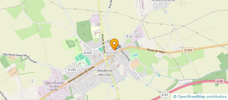 localisation de l'entreprise YERVILLE ASSOCIATIF ANIMATIONS  YERVILLE