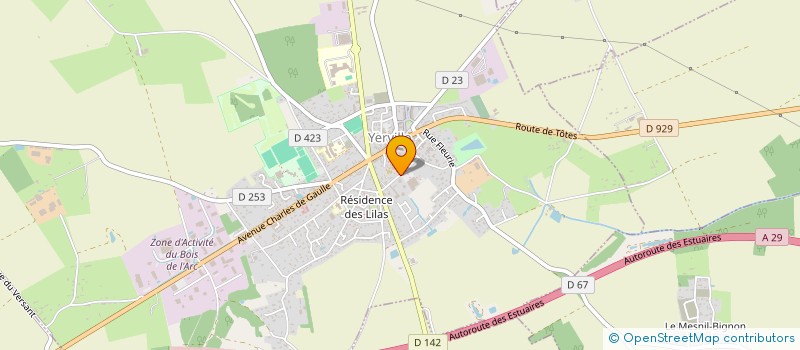 localisation de l'entreprise YERVILLE DISTRIBUTION à YERVILLE