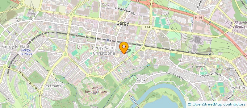 localisation de l'entreprise YES BATIMENT  CERGY