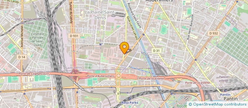 localisation de l'entreprise YES BON à AUBERVILLIERS