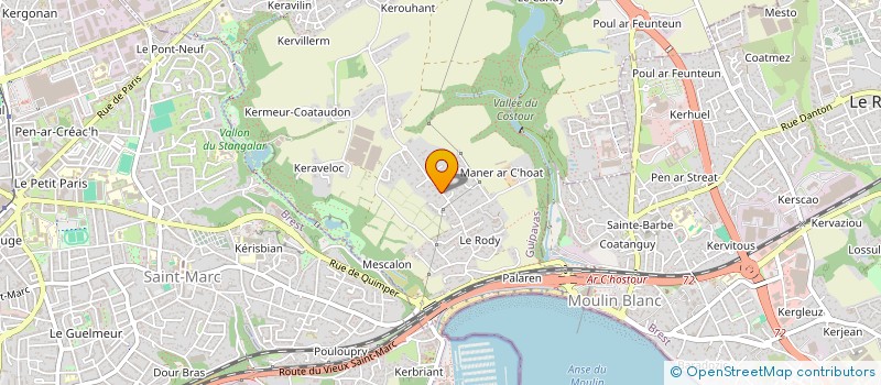 localisation de l'entreprise YES BREIZH  GUIPAVAS