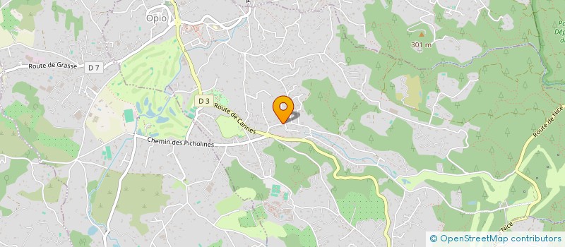 localisation de l'entreprise YES DESIGN  MANDELIEU-LA-NAPOULE