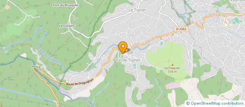 localisation de l'entreprise YES-EVENTS à LE TIGNET