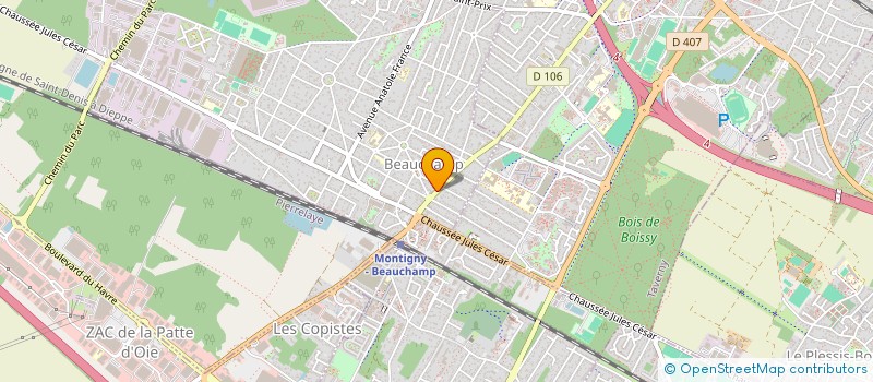 localisation de l'entreprise YES FOR MAN  BEAUCHAMP