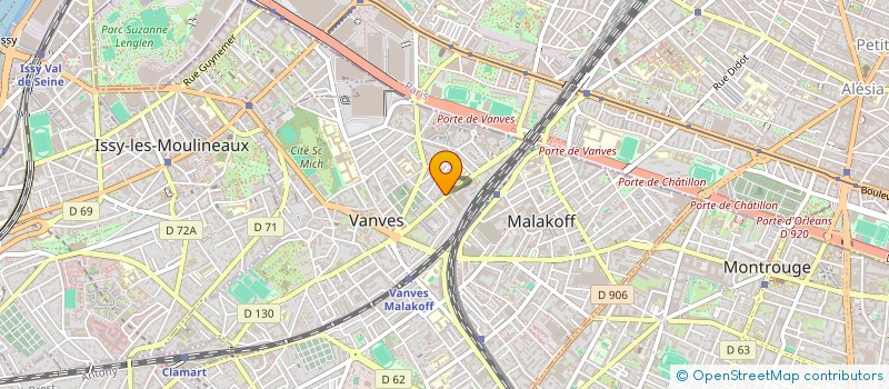 localisation de l'entreprise YES INVEST à VANVES