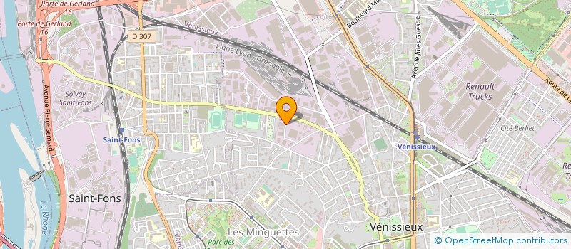 localisation de l'entreprise YES LOC  VENISSIEUX