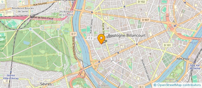 localisation de l'entreprise YES OUI BOT à BOULOGNE-BILLANCOURT