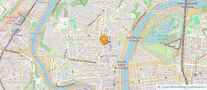 localisation de l'entreprise YES SET IT.  LYON