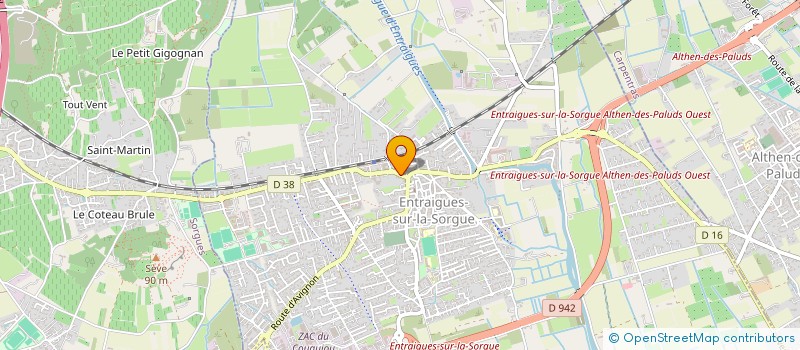 localisation de l'entreprise YES TOULON  ENTRAIGUES-SUR-LA-SORGUE