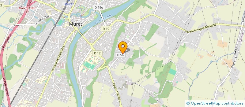 localisation de l'entreprise YES-TRANSPORT à MURET