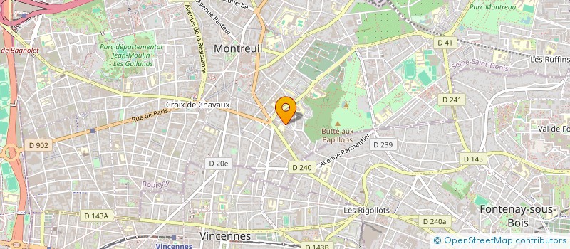 localisation de l'entreprise YES WE CAN  MONTREUIL