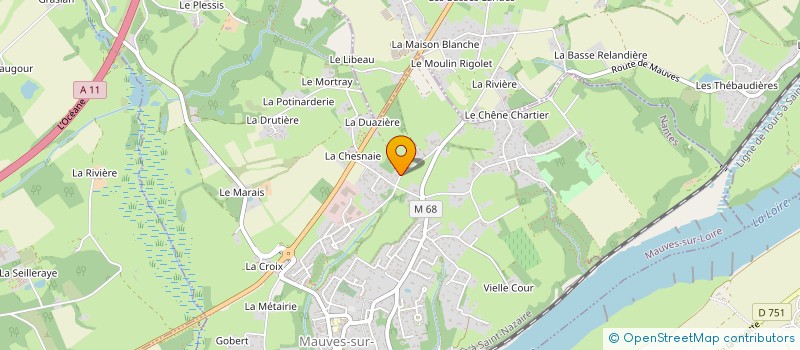 localisation de l'entreprise YES YOU COM  MAUVES-SUR-LOIRE