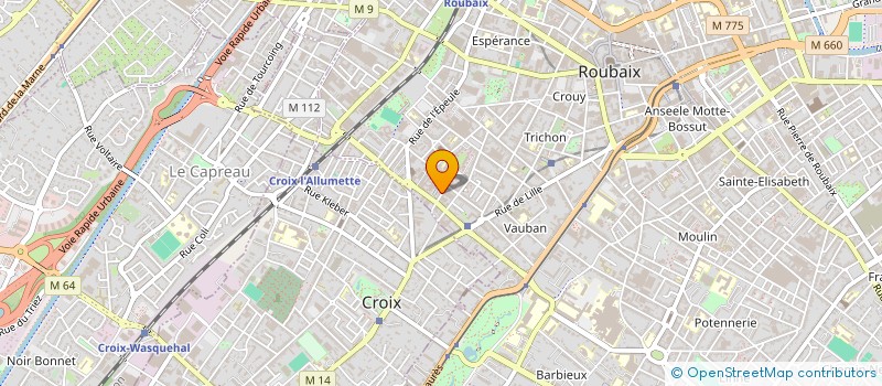 localisation de l'entreprise YESFIBRE  ROUBAIX