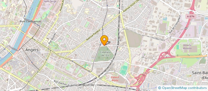 localisation de l'entreprise YESLINA à ANGERS