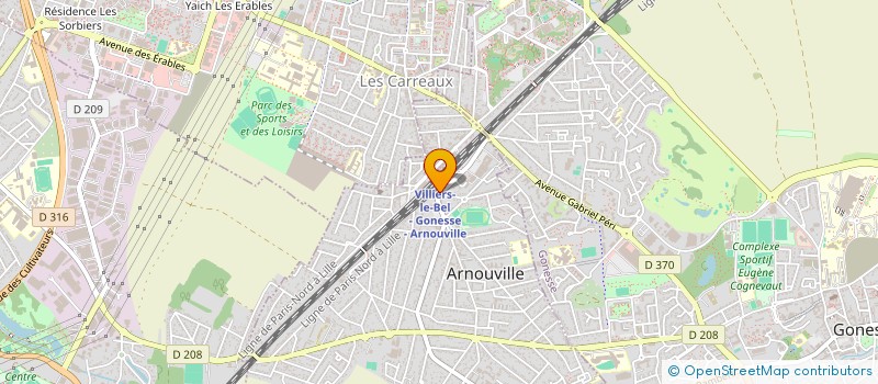 localisation de l'entreprise YESM IMMO  ARNOUVILLE