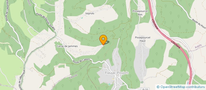 localisation de l'entreprise YESML  FLAUJAC-POUJOLS