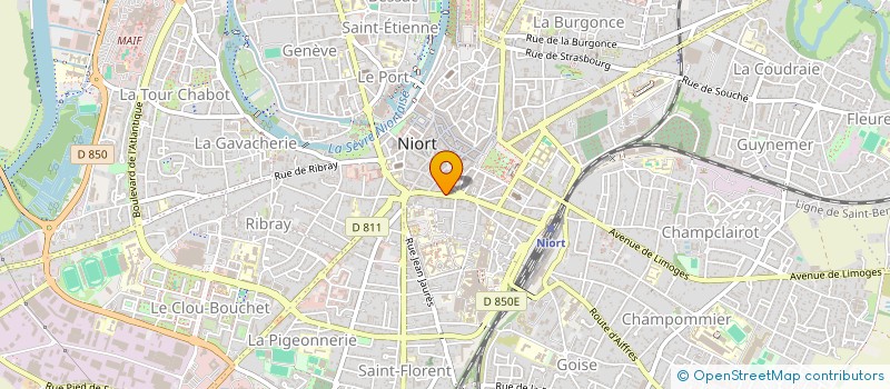 localisation de l'entreprise YESODSHIN à NIORT